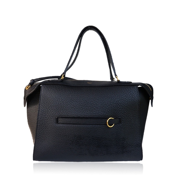 CELINE BULLHIDE LEATHER SMALL RING BAG - Picture 1 of 8